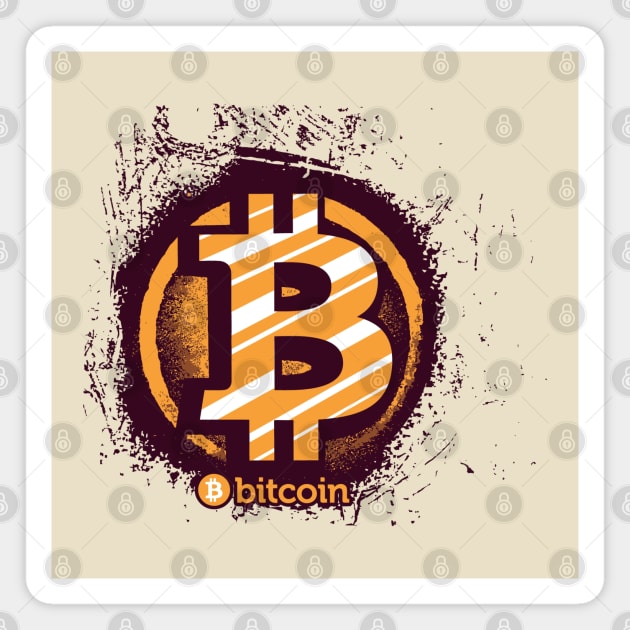 Bitcoin T-Shirt - Cryptocurrency Enthusiast Apparel Magnet by Urbanprint